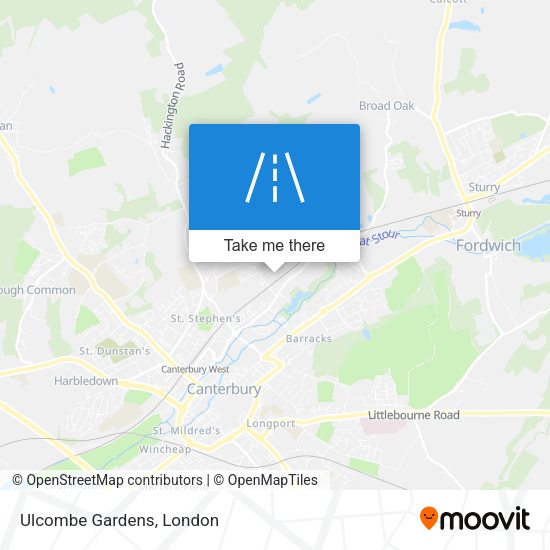 Ulcombe Gardens map