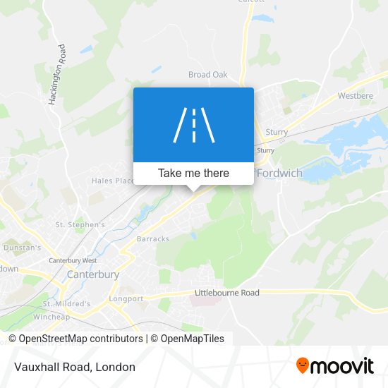 Vauxhall Road map