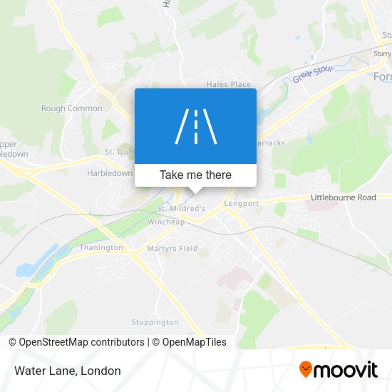 Water Lane map