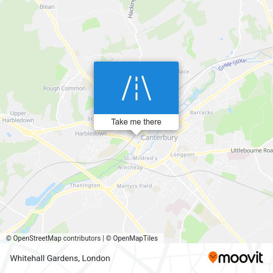 Whitehall Gardens map