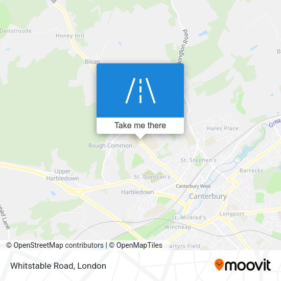 Whitstable Road map
