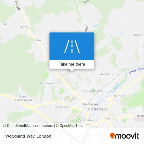Woodland Way map