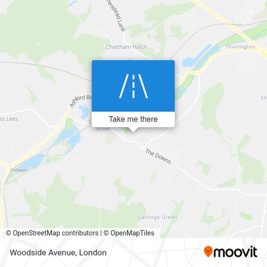 Woodside Avenue map