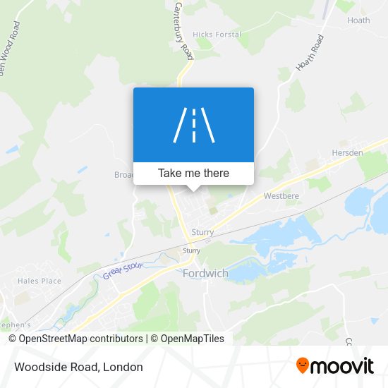 Woodside Road map