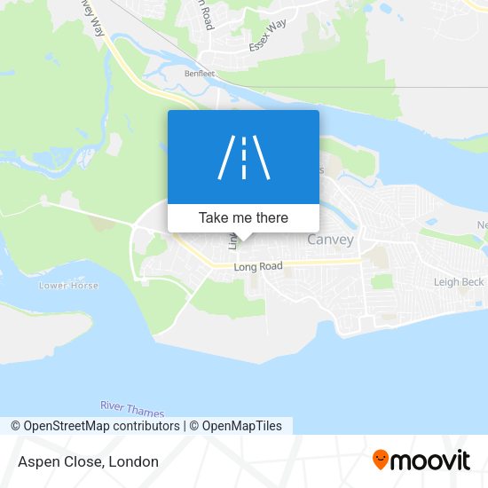 Aspen Close map