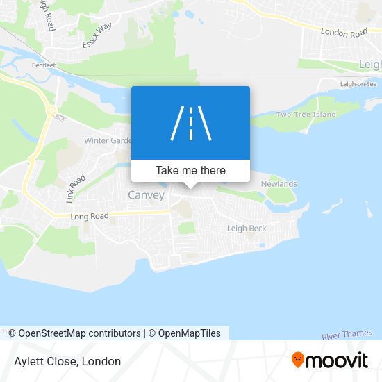 Aylett Close map