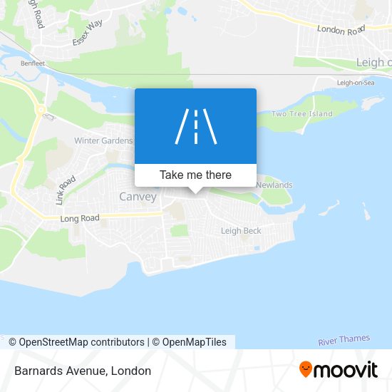 Barnards Avenue map