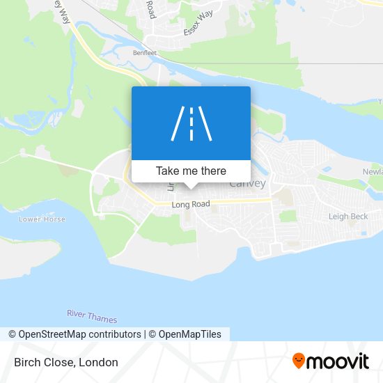 Birch Close map