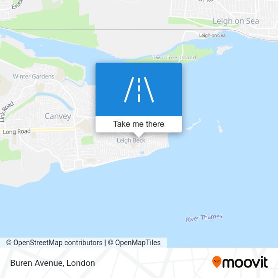 Buren Avenue map