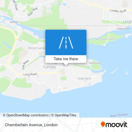 Chamberlain Avenue map