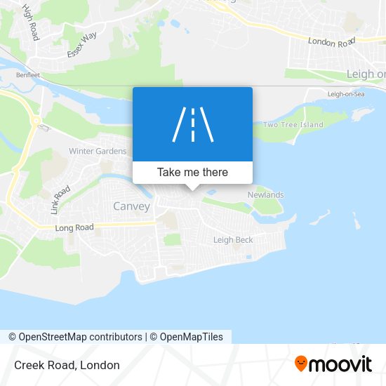 Creek Road map