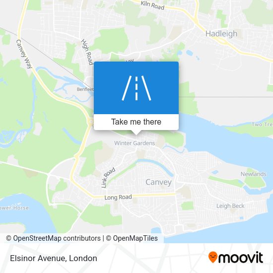 Elsinor Avenue map