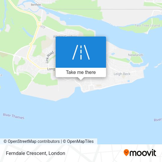 Ferndale Crescent map