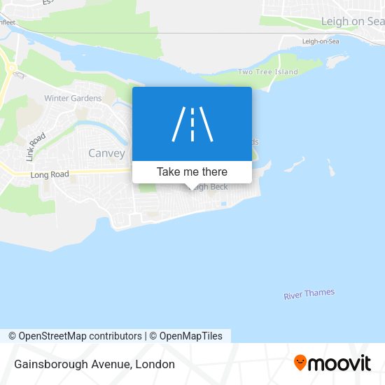 Gainsborough Avenue map