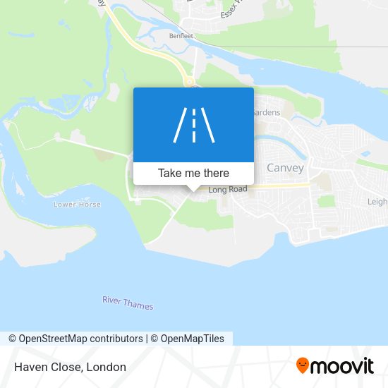 Haven Close map