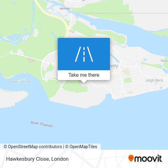Hawkesbury Close map