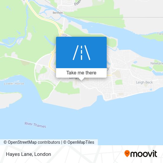 Hayes Lane map