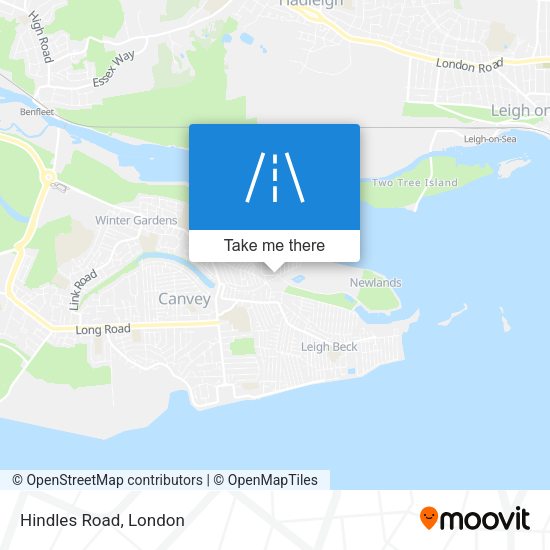 Hindles Road map