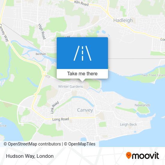 Hudson Way map