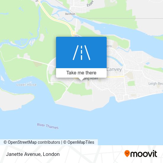 Janette Avenue map
