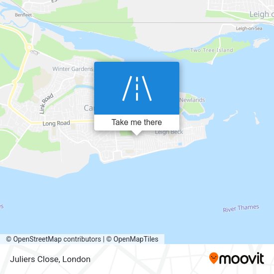 Juliers Close map
