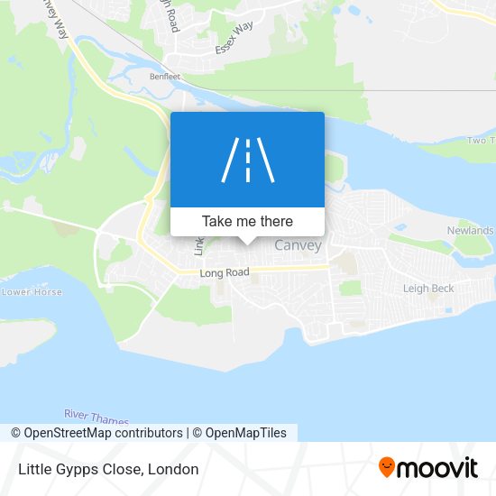 Little Gypps Close map