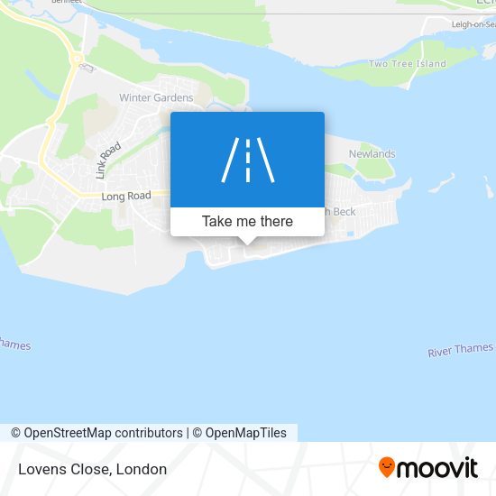 Lovens Close map