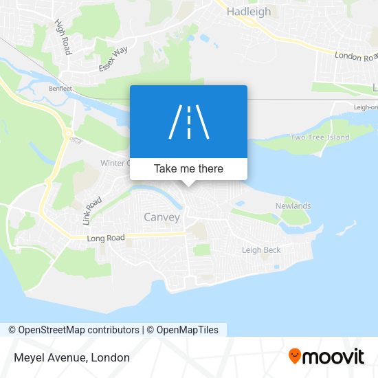 Meyel Avenue map