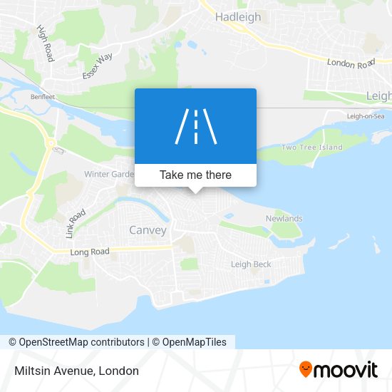 Miltsin Avenue map