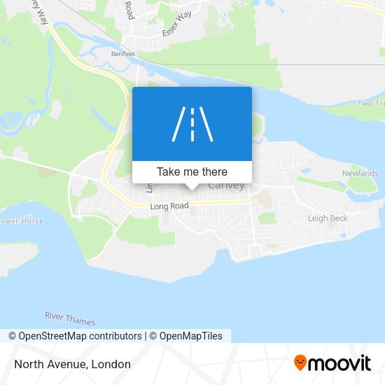 North Avenue map
