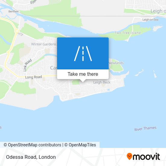 Odessa Road map