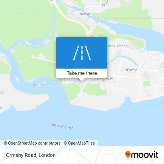 Ormsby Road map