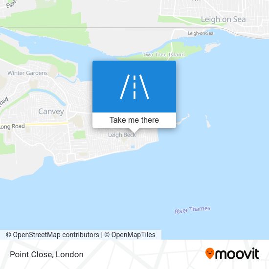 Point Close map