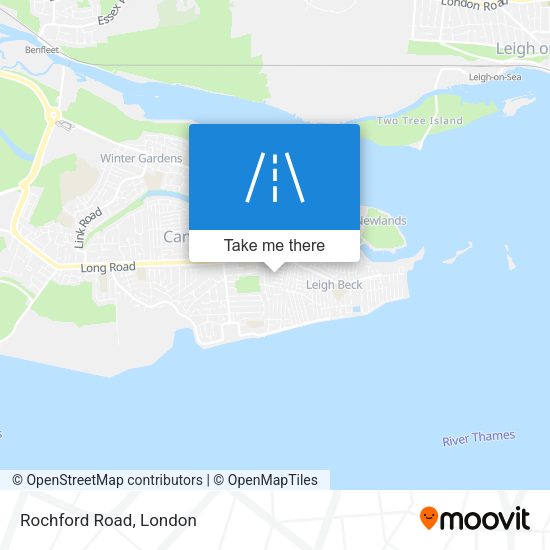 Rochford Road map
