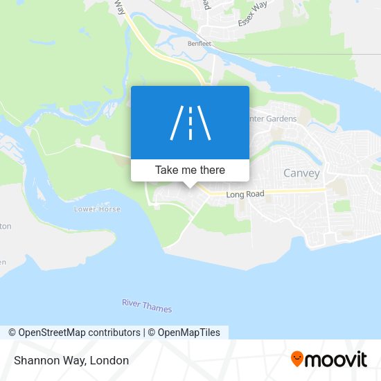 Shannon Way map