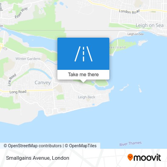 Smallgains Avenue map