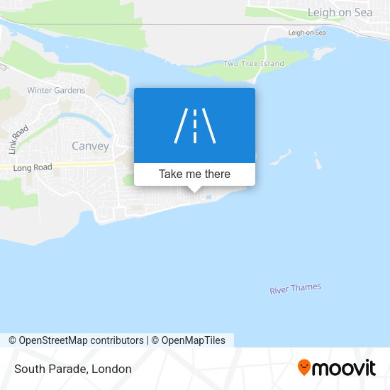 South Parade map