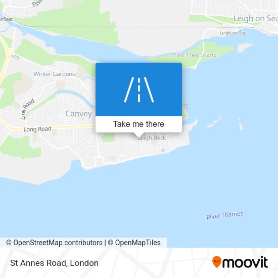 St Annes Road map