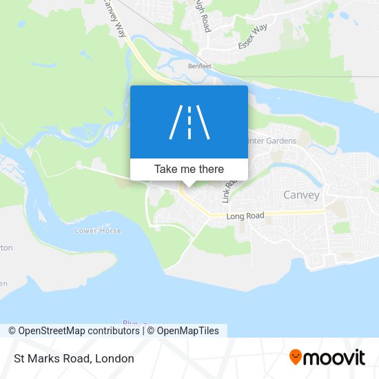 St Marks Road map