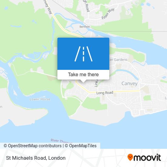 St Michaels Road map