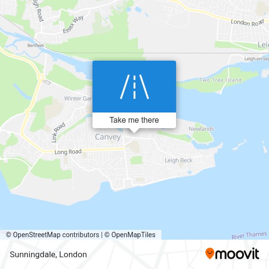 Sunningdale map