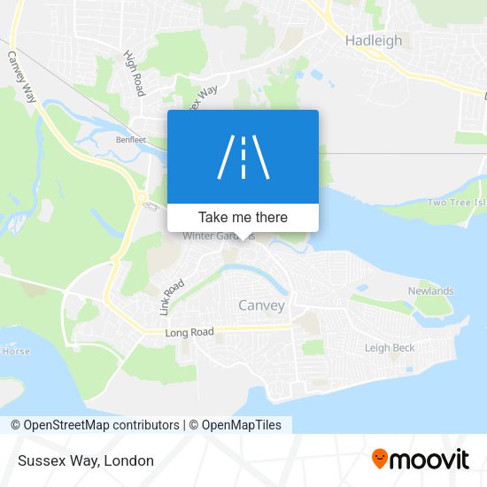 Sussex Way map