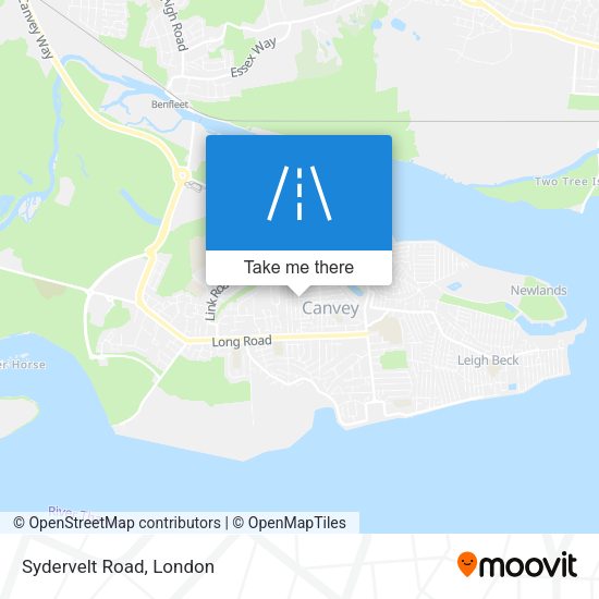 Sydervelt Road map