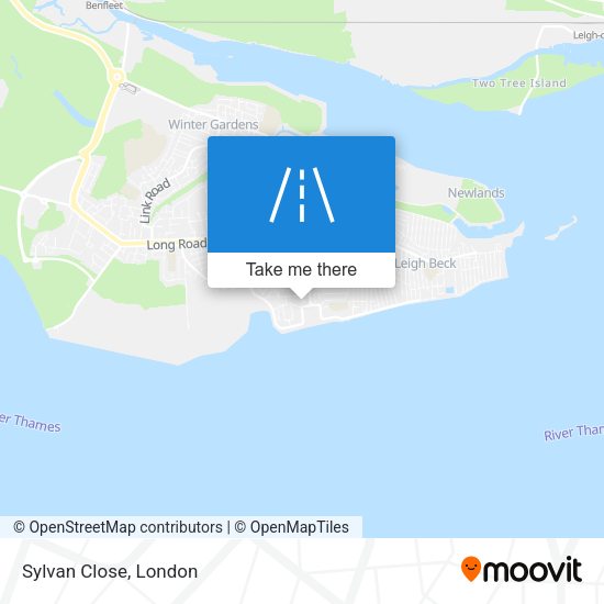 Sylvan Close map