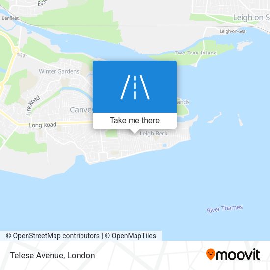 Telese Avenue map