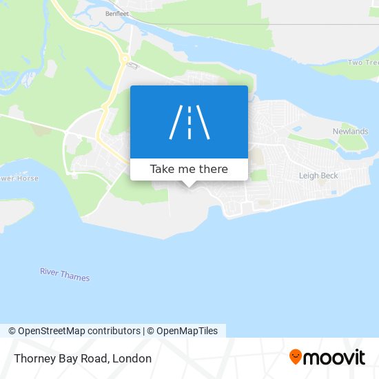 Thorney Bay Road map