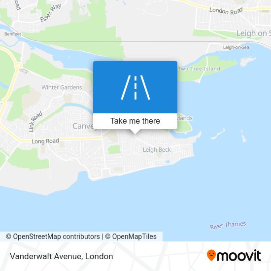 Vanderwalt Avenue map