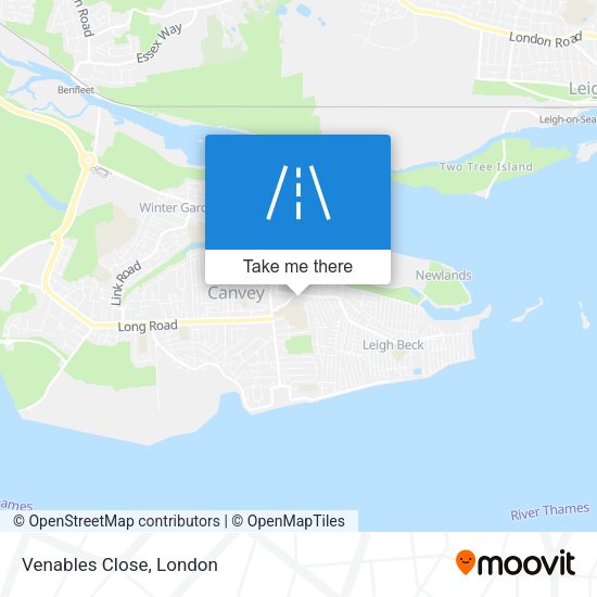 Venables Close map