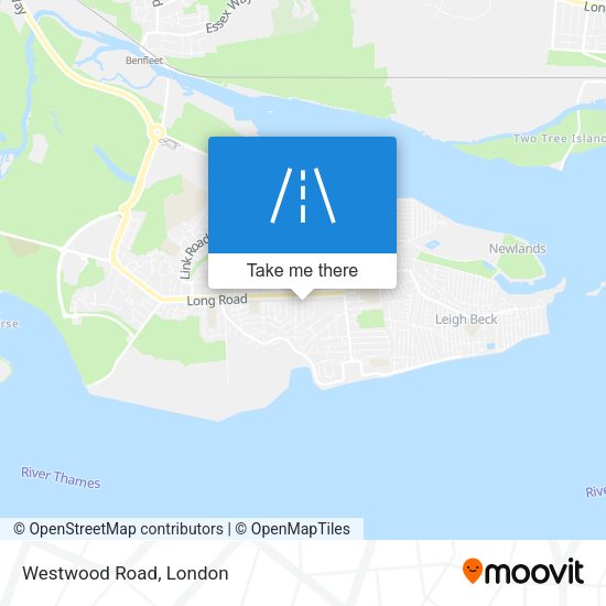 Westwood Road map