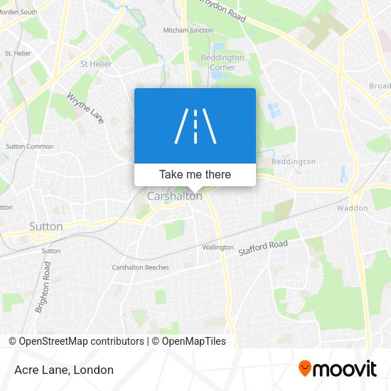 Acre Lane map